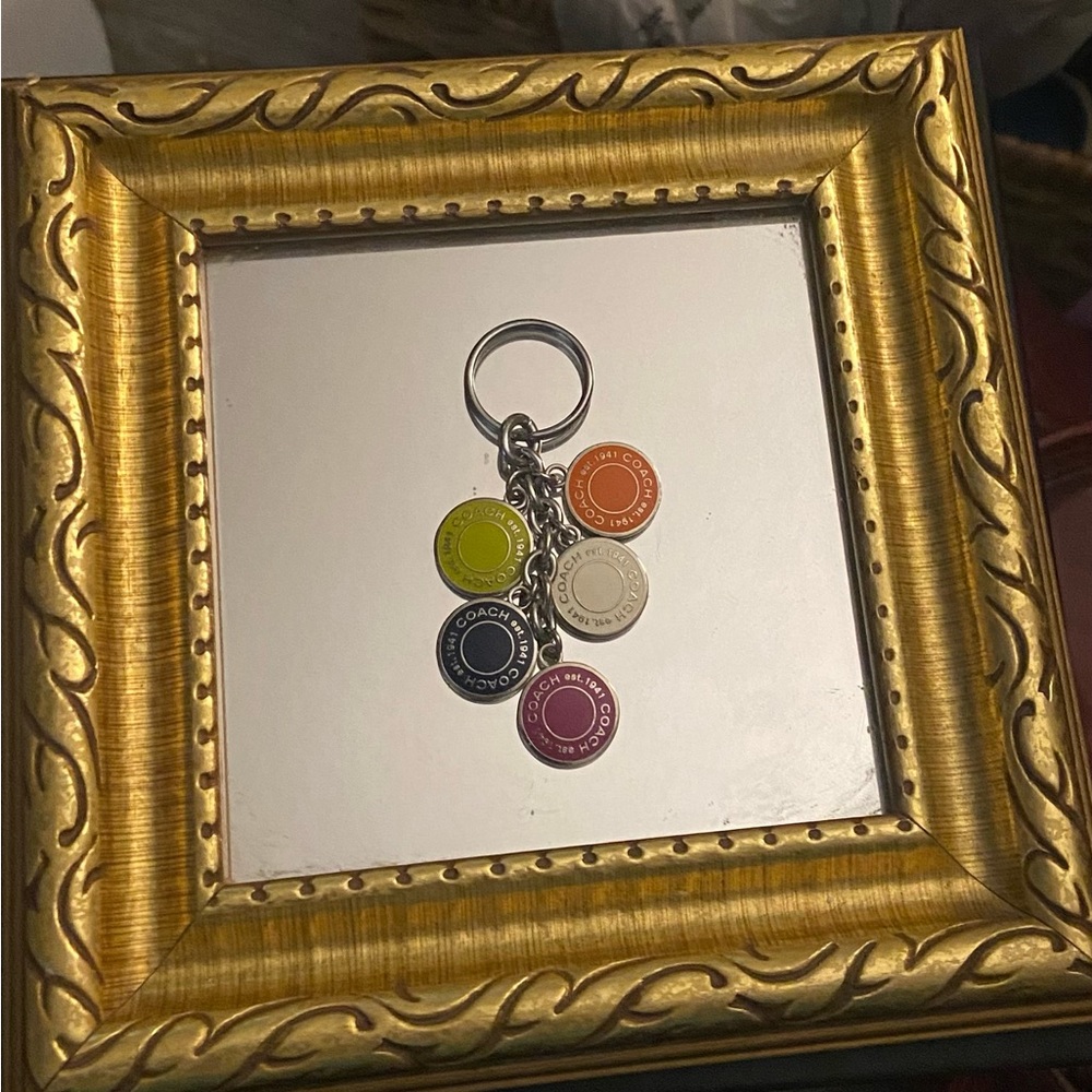 Coach Multicolor Metal Handbag Charm/Key Chain